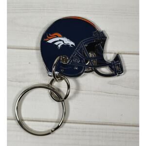 NFL Denver Broncos CenturyLink Helmet Keychain, Key Ring, Backpack, Zipper Pull